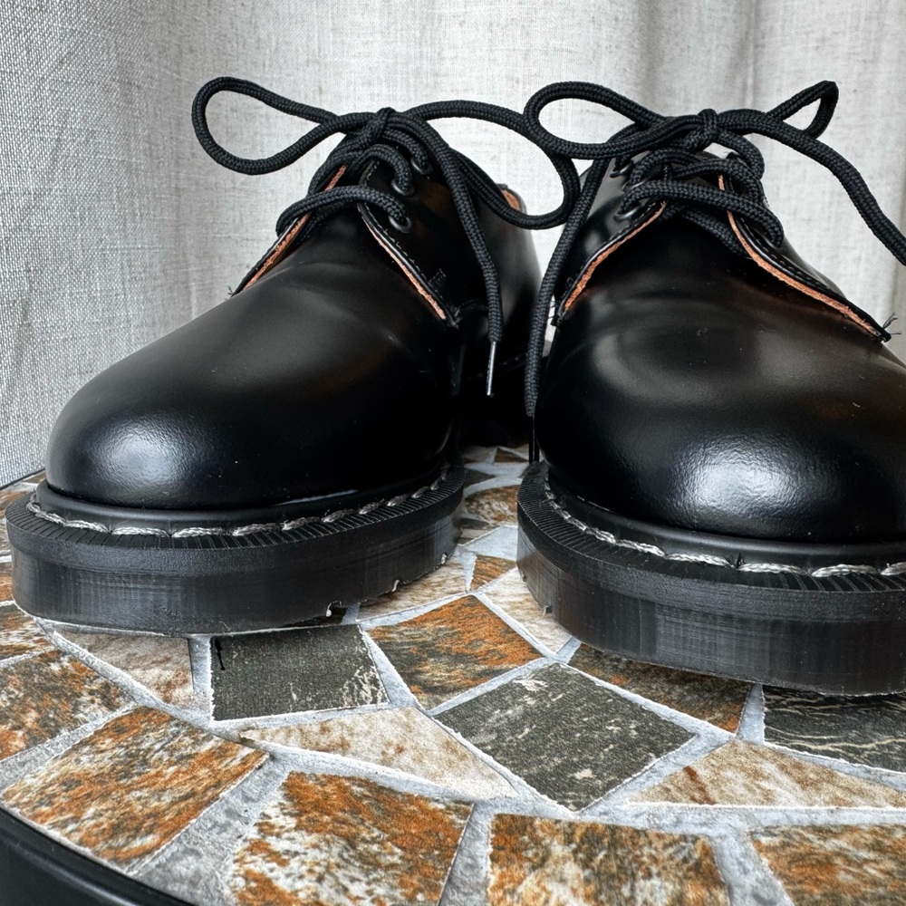Solovair 3 Eye Gibson Black Hi-Shine Leather | UK 5 / US 6 | Made in England - Picture 3 of 15